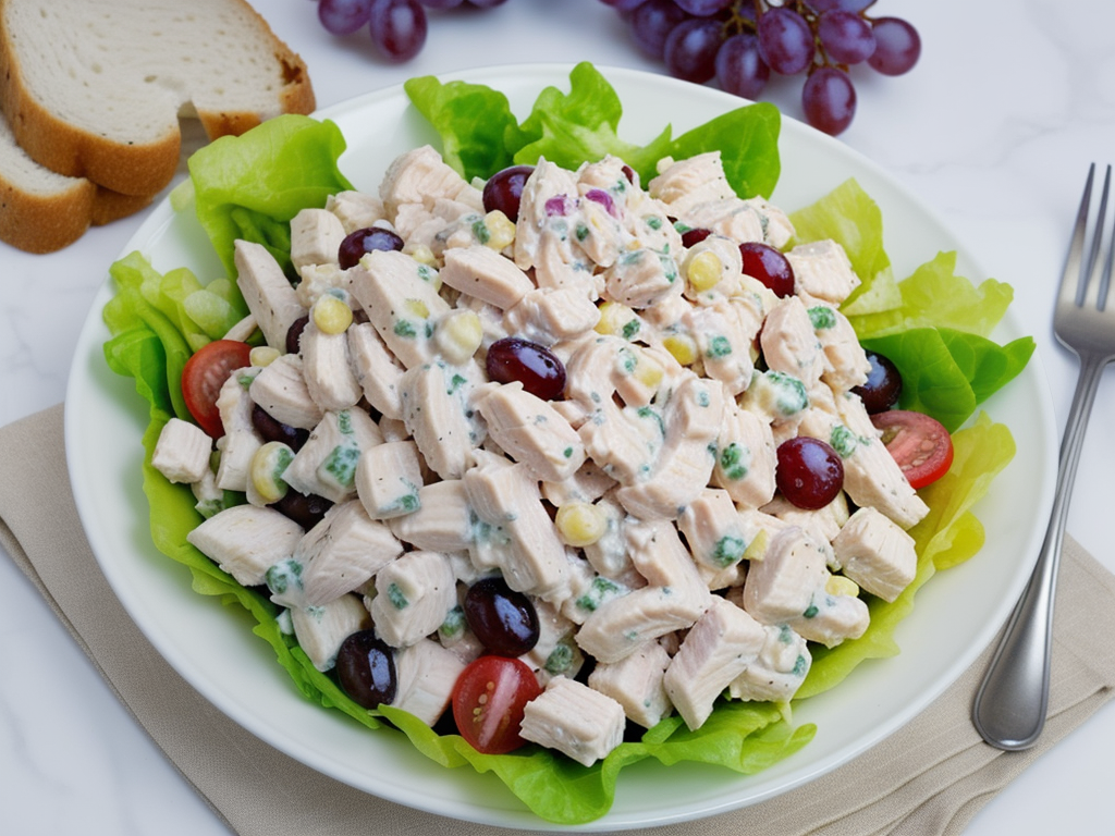 best chicken salad recipe no grapes