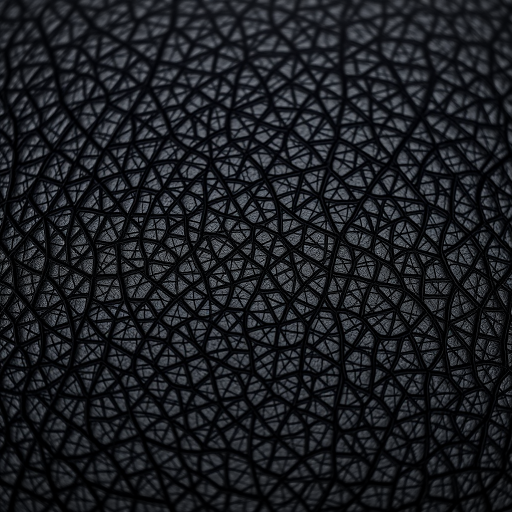 Create a high-resolution image of a textured black leather background, use a Canon EOS R5 camera, set aperture to f/4, ISO 100, shutter speed 1/125 sec, with a focused close-up view to enhance details and richness in texture.