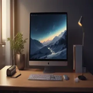 computer mockup