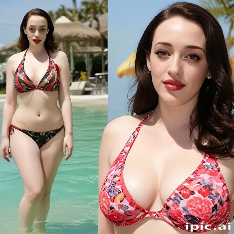 kat dennings in a bikini