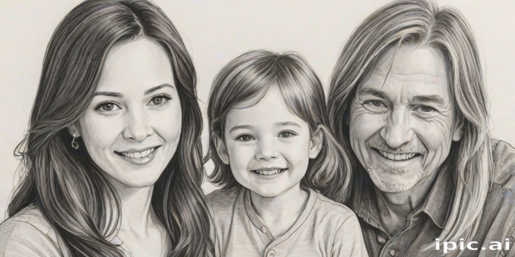 drawings of family