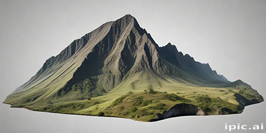 Majestic Mountain Landscape with Dramatic Peaks and Lush Green Valleys ...