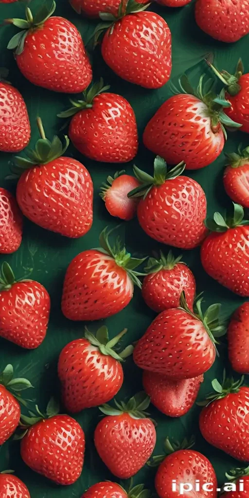 strawberry background aesthetic
