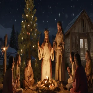 jesus at christmas images