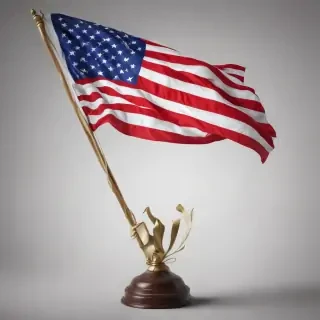 american flag waving png