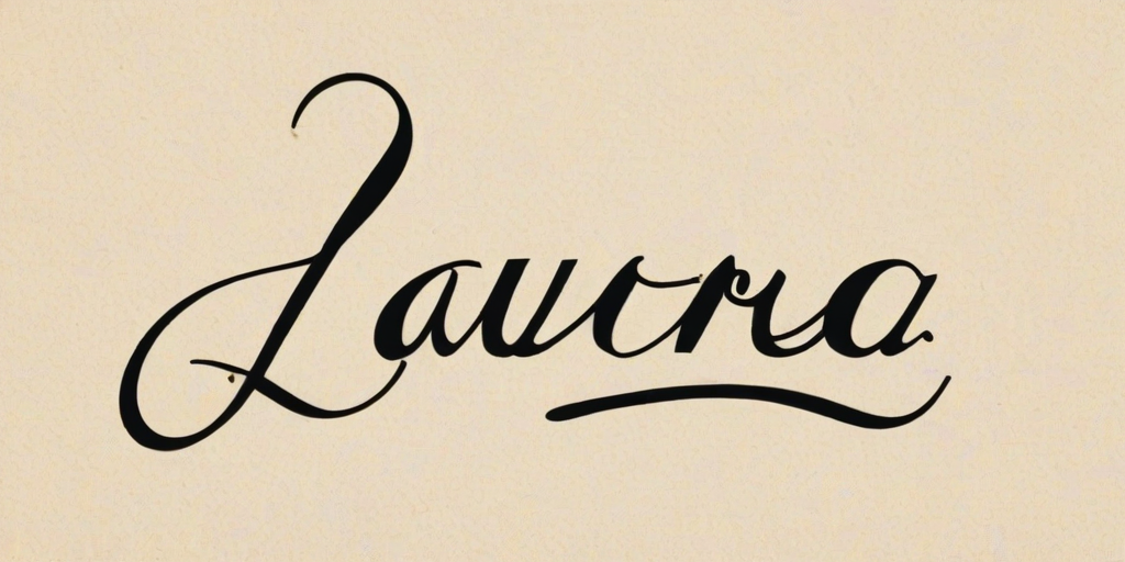 laura in cursive