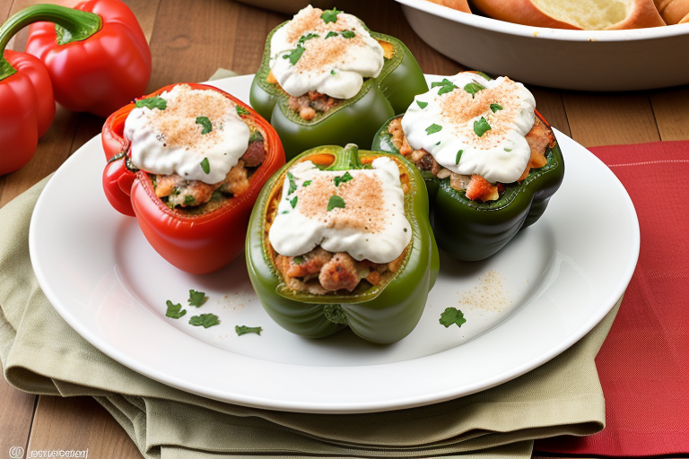 sausage cream cheese stuffed peppers