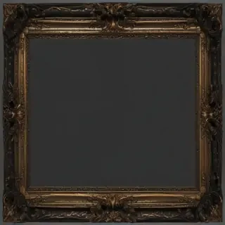 black picture frame png