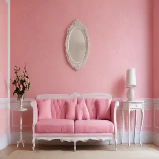 pink wall paper