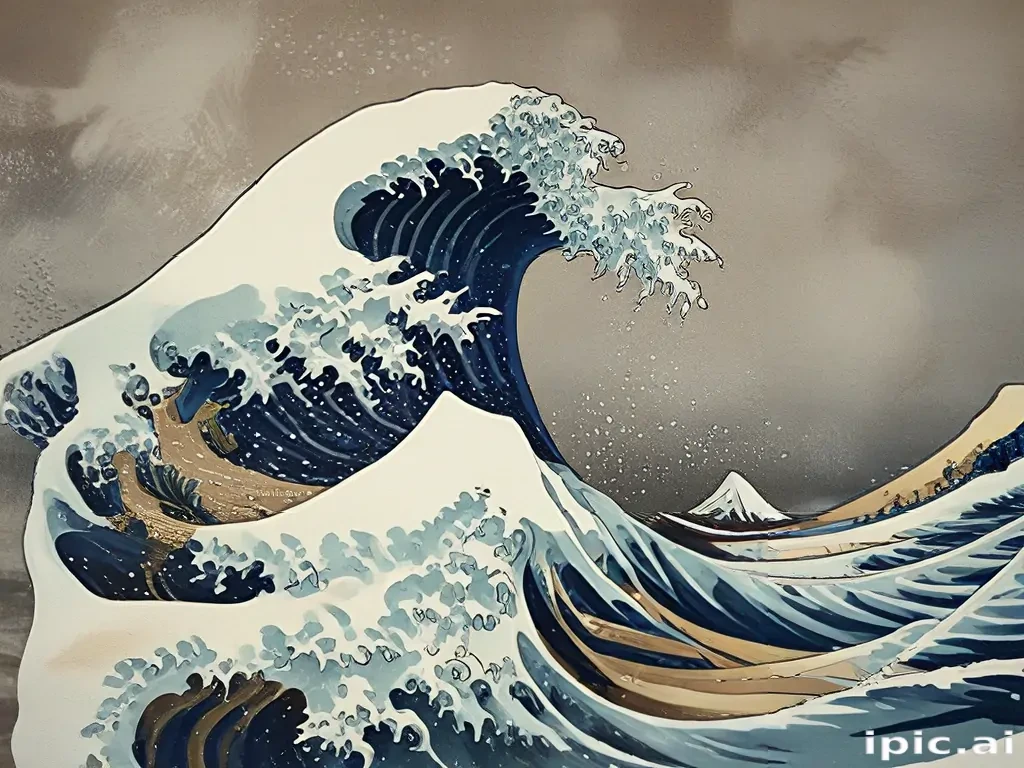 great wave wallpaper