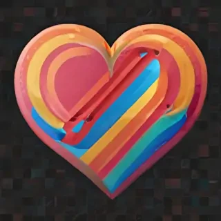 rainbow heart png