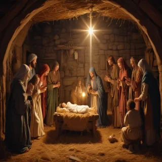images of the manger scene