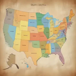map of usa states