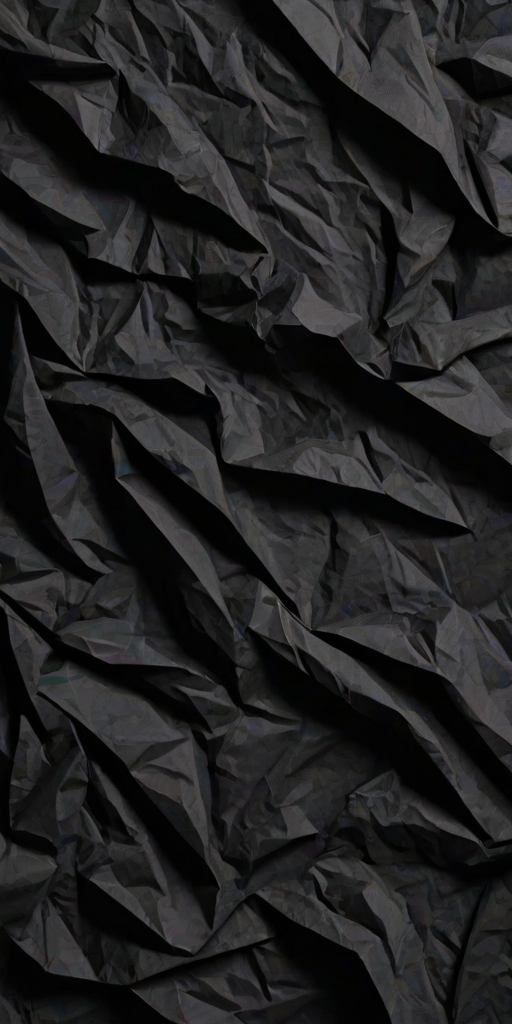 crinkled black paper