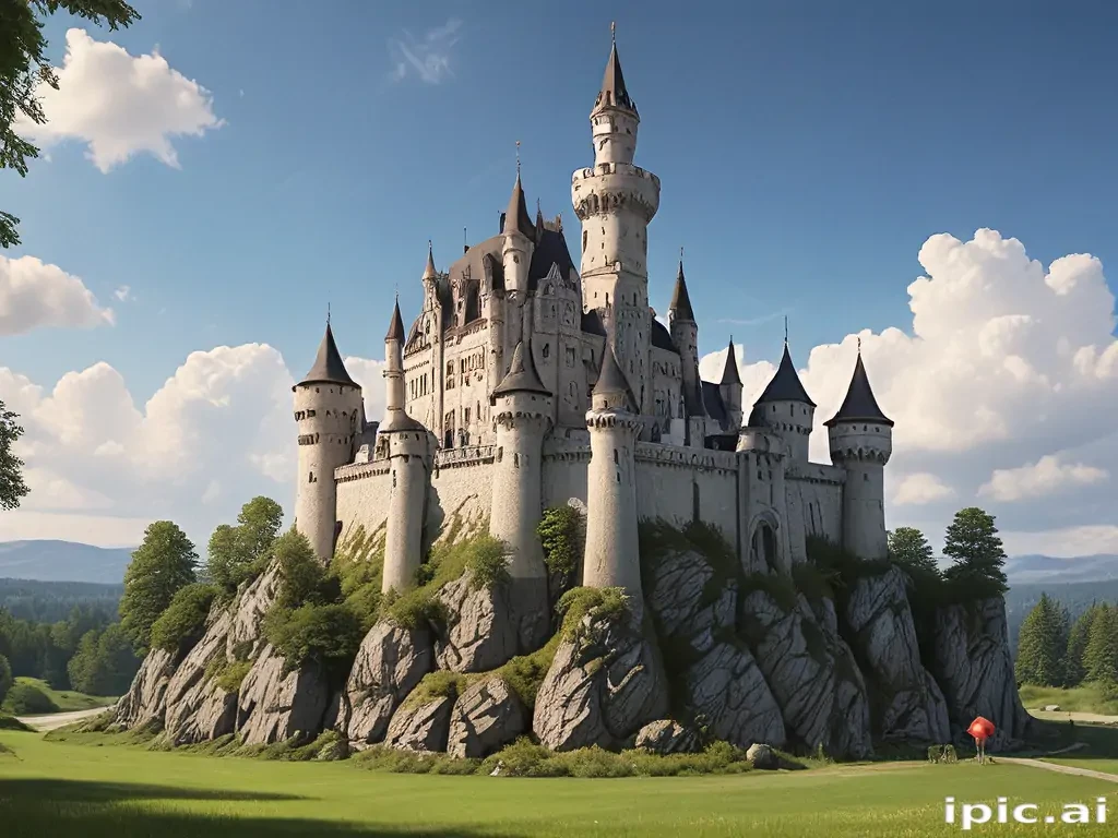 cartoon of castle