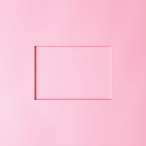 create a vibrant textured background in shades of pink, with an empty rectangular frame in the center, shot with a DSLR camera at f/2.8 aperture, ISO 100, 50mm lens, in soft natural lighting to enhance depth and color richness