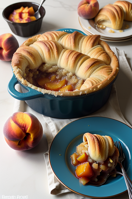 peach cobbler with crescent rolls