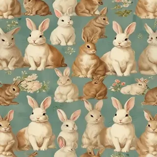 vintage bunnies