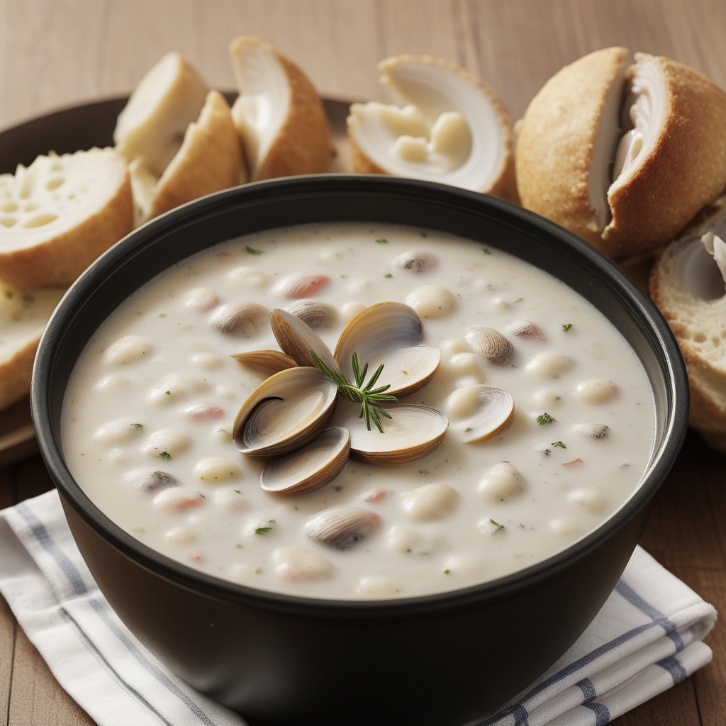 canned new england clam chowder