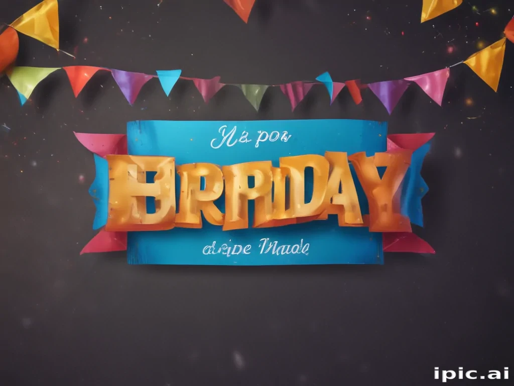 happy birthday banner png