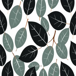 eucalyptus clipart black and white