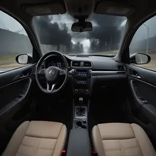 inside car background