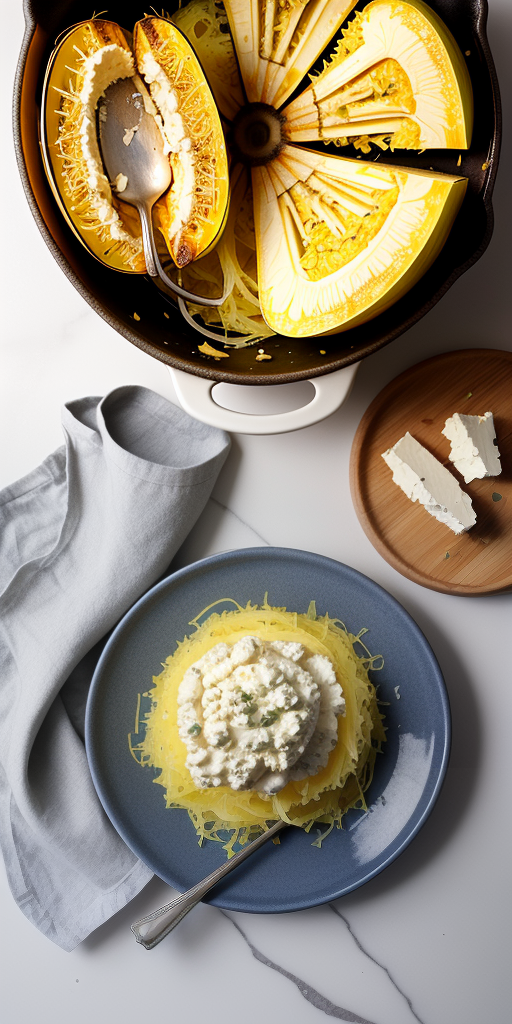 spaghetti squash with boursin cheese