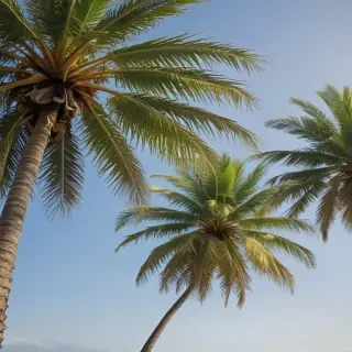palm trees transparent