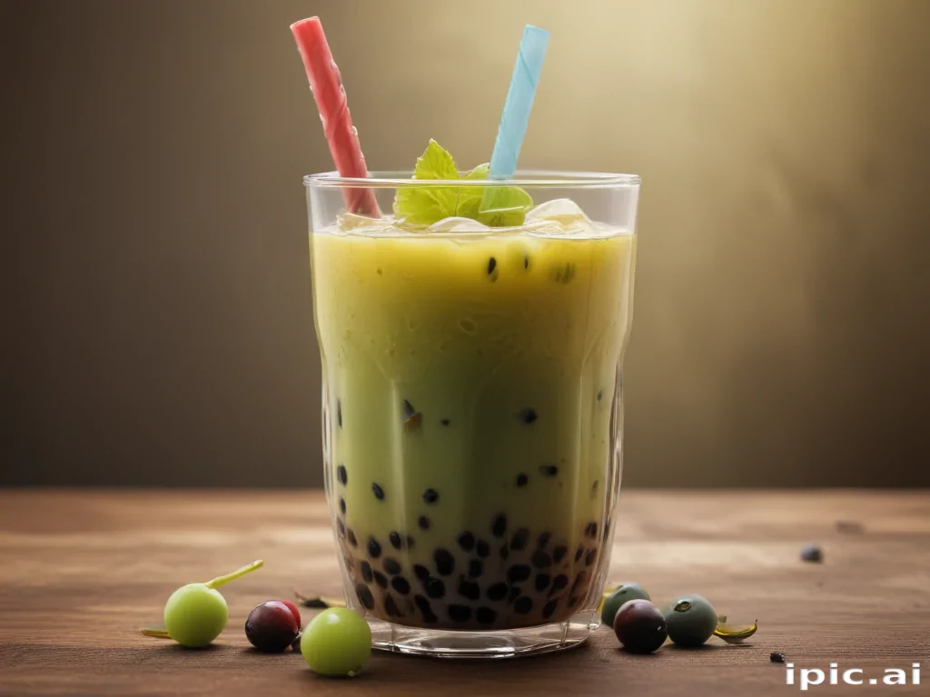 boba tea background