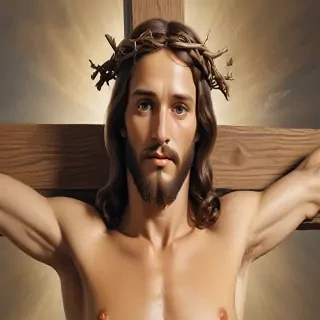 picture of jesus on cross