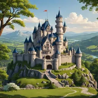 cartoon castle