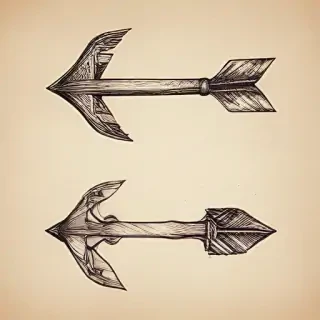 hand drawn arrow