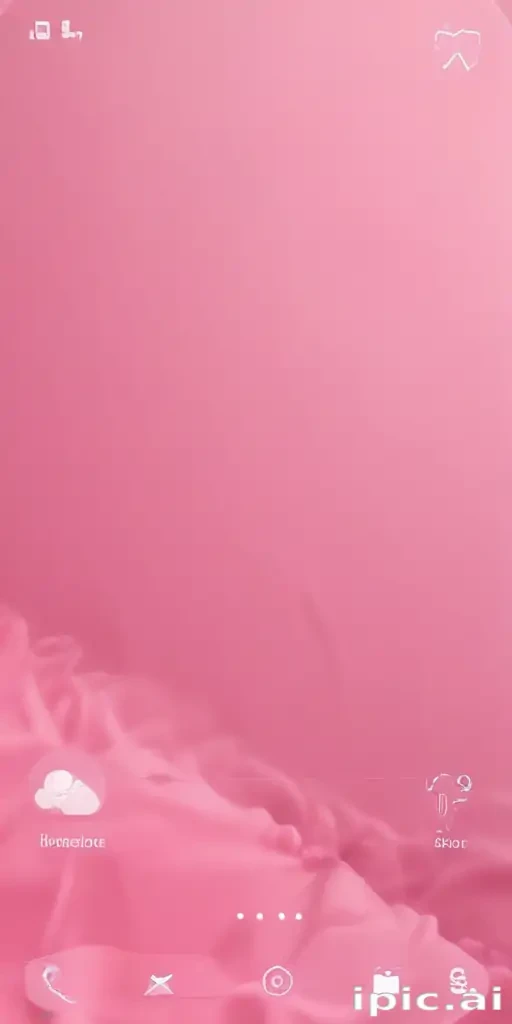 pink home screen