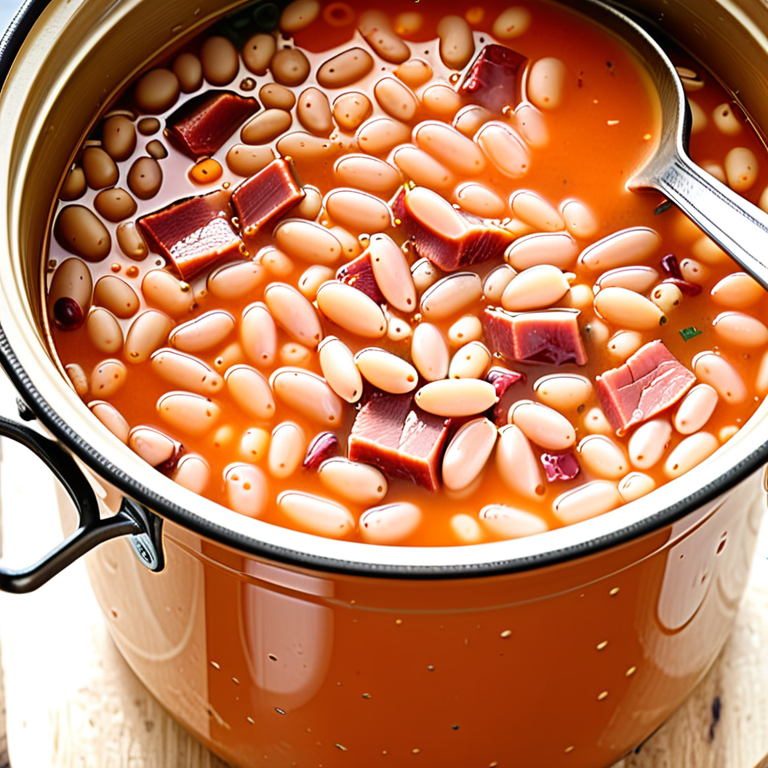 canning bean and ham soup