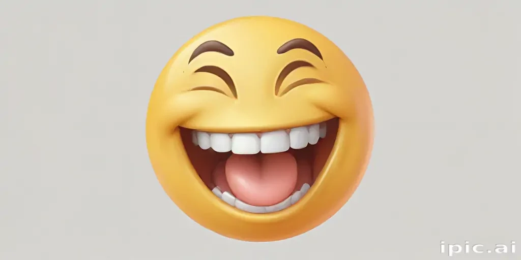 transparent laughing emoji