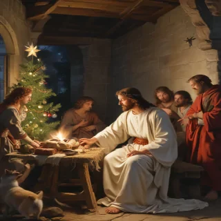 jesus at christmas images
