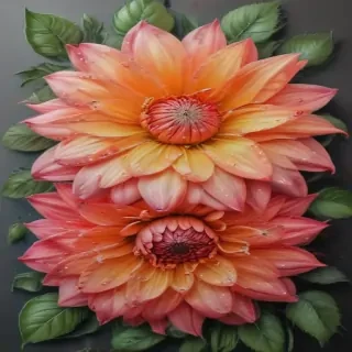 flower drawing images with colour