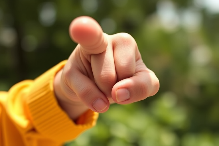 finger pointing png