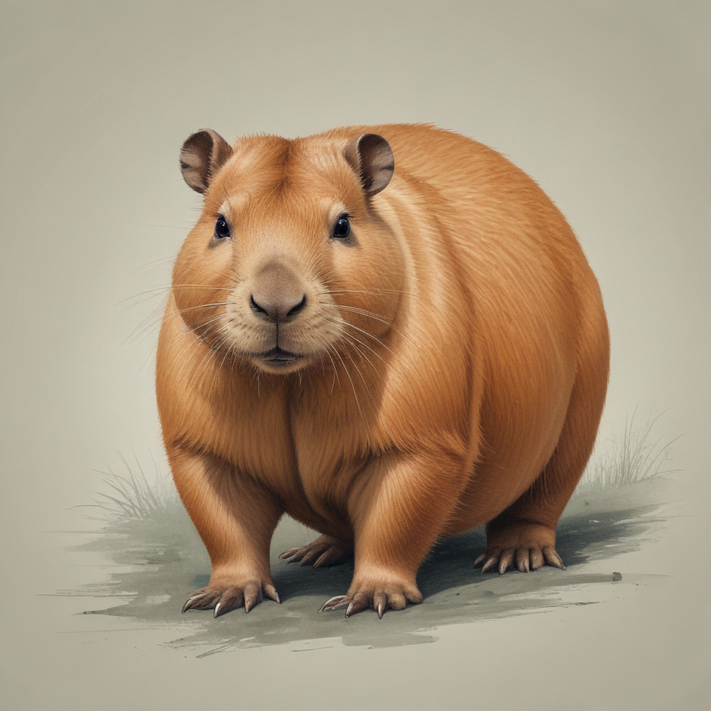 Capybara Rrawing draw a capybara