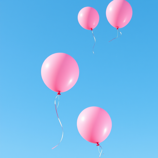 pink balloons png
