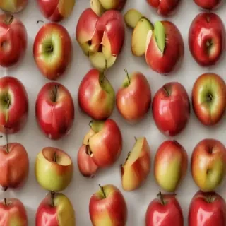 drawn apples