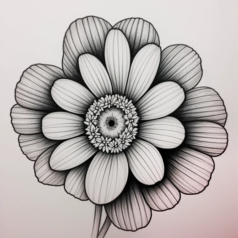 flower drawing color