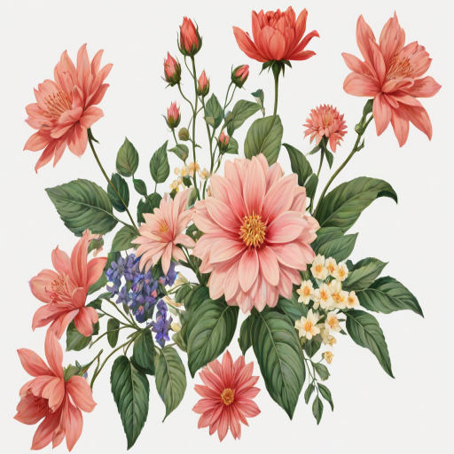 aesthetic flowers png