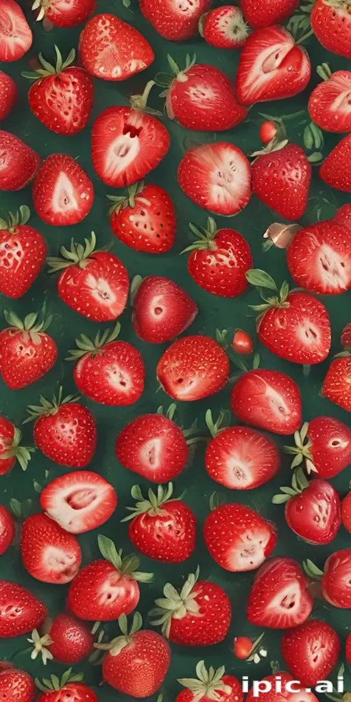 strawberry background aesthetic