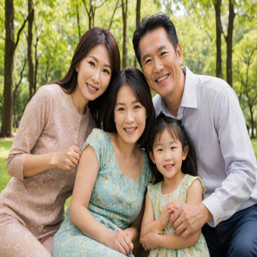 free use asian family