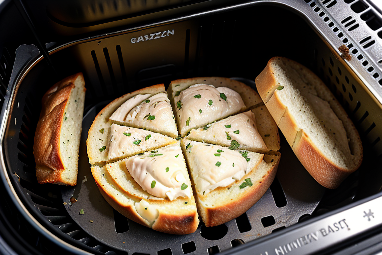 frozen garlic bread in the air fryer