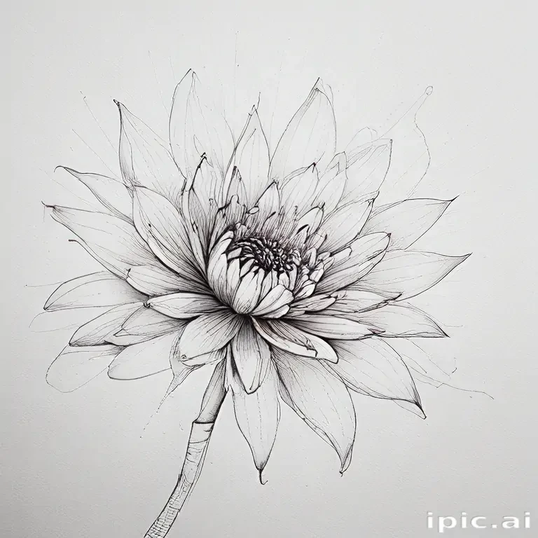 flower line work