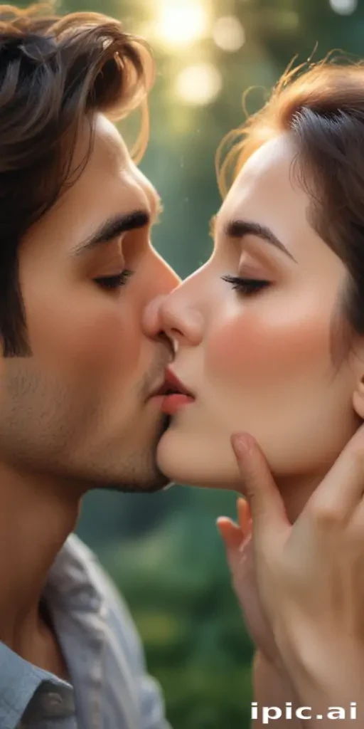 kissing aesthetic