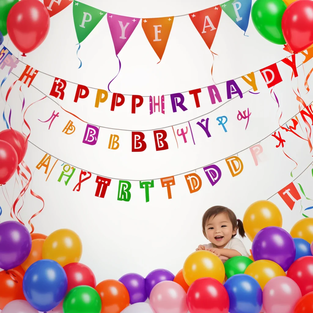 happy birthday banner png