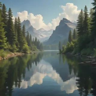background lake